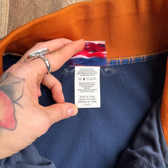 San Francisco Giants World Series Jacket Men's Large Blue Majestic Therma Base - Picture 8 of 11